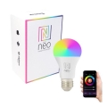 Immax NEO 07712L - LED RGB+CCT Ljusreglerad glödlampa NEO LITE Smart E27/9W/230V Wi-Fi Tuya 2200 - 6500K