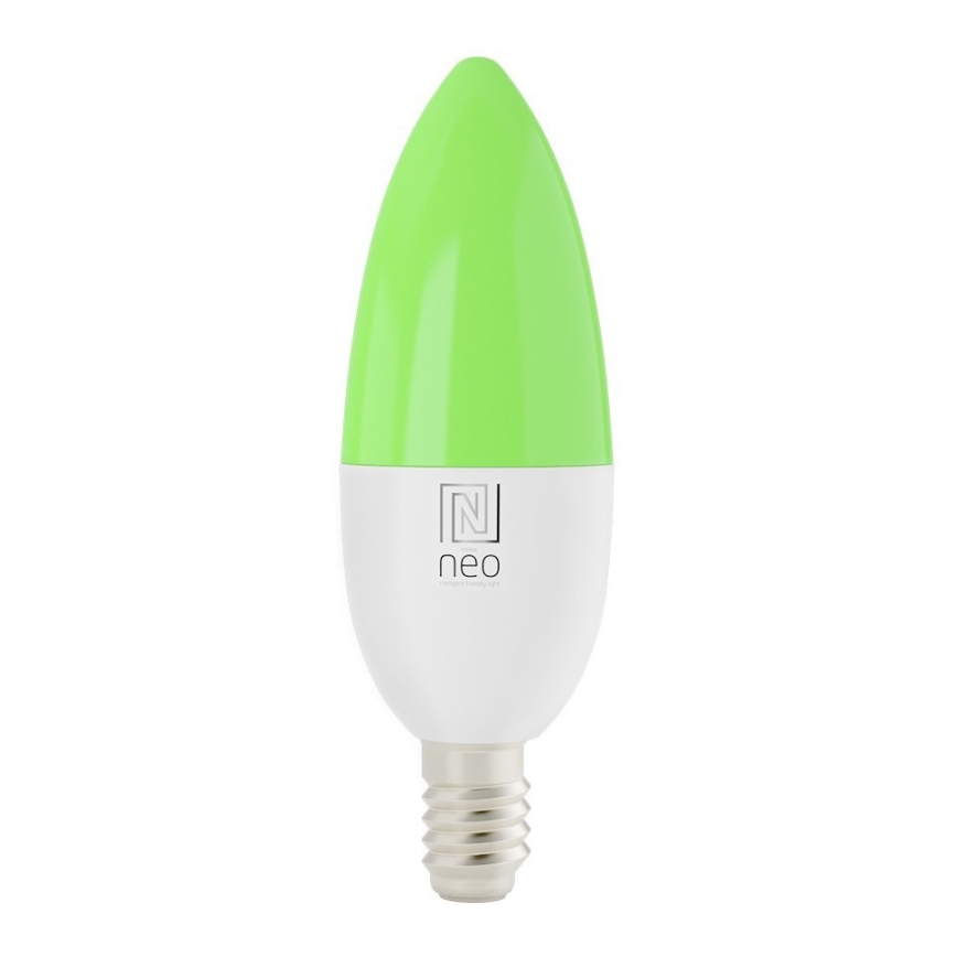 Immax NEO 07716L - LED RGB+CCT Ljusreglerad glödlampa E14/5,5W/230V 2700K Wi-Fi Tuya