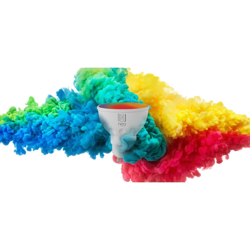 Immax NEO 07724C - KIT 3x LED RGB+CCT Ljusreglerad glödlampa GU10/4,8W/230V 2700K Wi-Fi Tuya