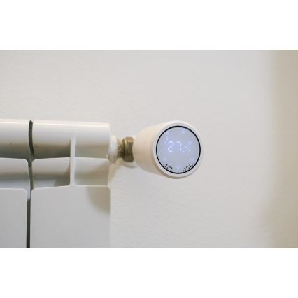 Immax NEO 07732B - UPPSÄTTNING 2x Termostathuvud + BRIDGE PRO v2 2xAA/3V Tuya