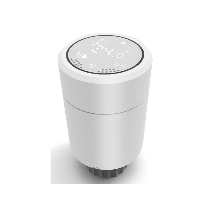 Immax NEO 07732B - UPPSÄTTNING 2x Termostathuvud + BRIDGE PRO v2 2xAA/3V Tuya