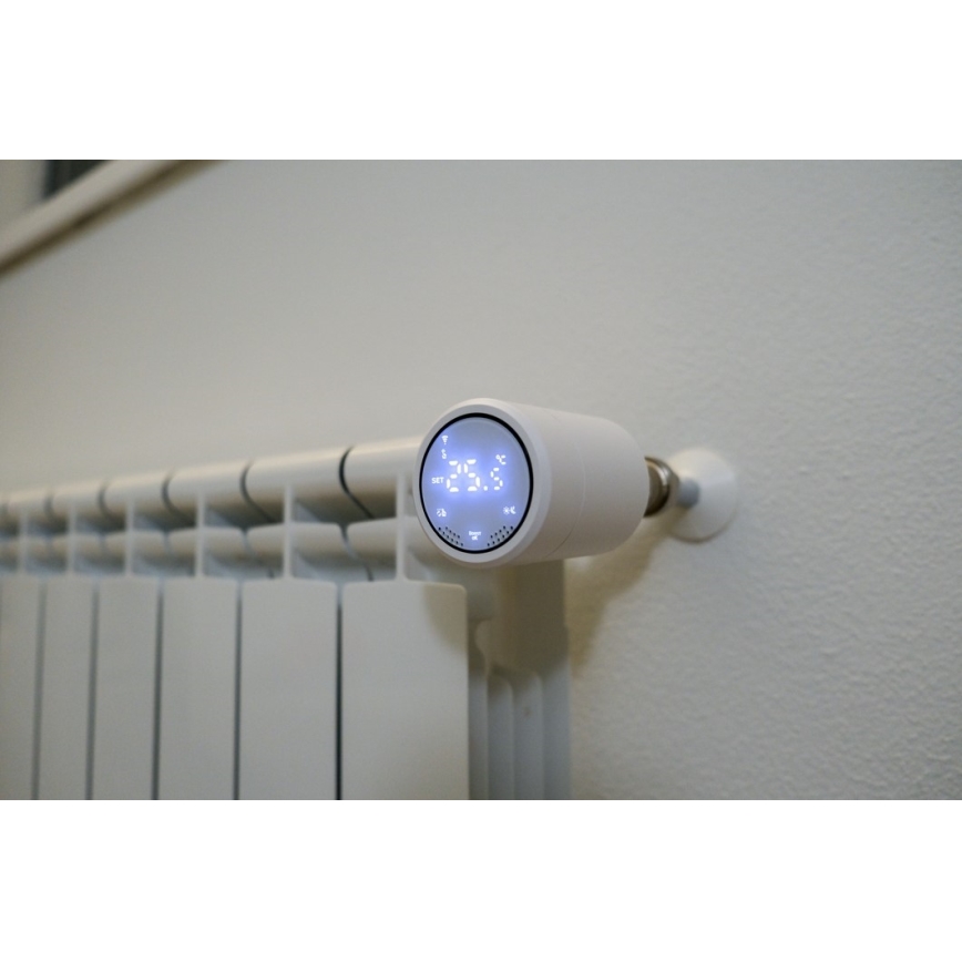 Immax NEO 07732C - SET MED 4 termostatventiler + BRIDGE PRO v3 2xAA/3V Wi-Fi Tuya