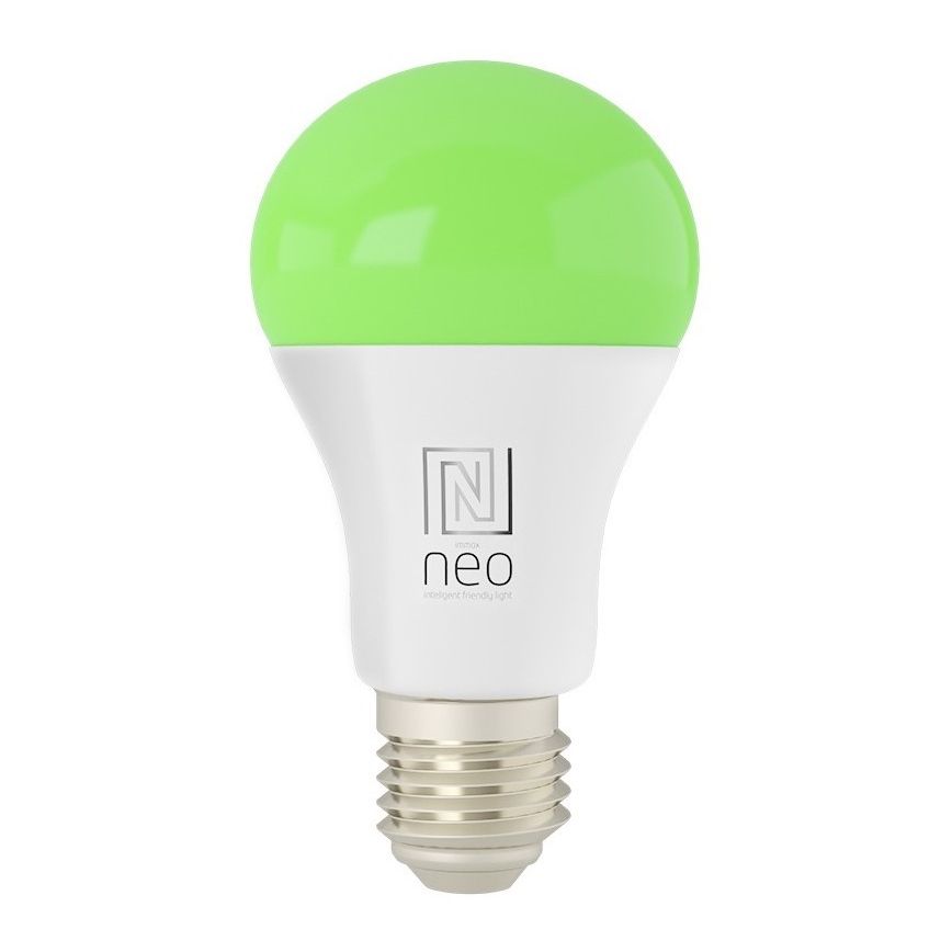 Immax NEO 07733L - LED RGB+CCT Ljusreglerad glödlampa NEO LITE E27/11W/230V 2700 - 6500K Wi-Fi Tuya
