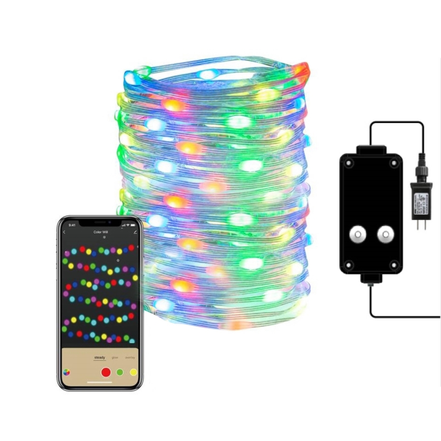 Immax NEO 07735L - LED RGB dimbar utomhuslist NEO LITE LED/7,2W/230V 10 m IP44 Wi-Fi Tuya