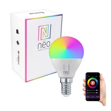 Immax NEO 07745L - LED RGB+CCT Ljusreglerad glödlampa E14/6W/230V 2700-6500K Wi-Fi Tuya