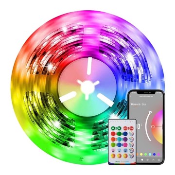 Immax NEO 07775L - LED RGB+CCT Dimbart LED-remsa NEO LITE LED/48W/230V 10 m IP65 MUSIC Wi-Fi Tuya + fjärrkontroll