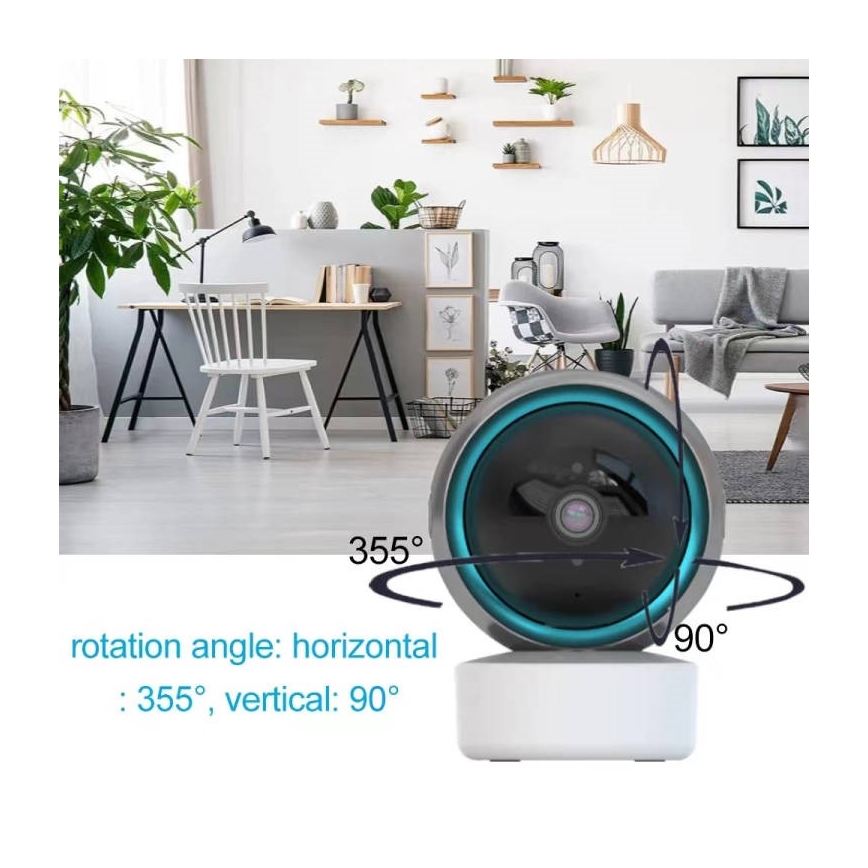 Immax NEO 07781L  - Smart inomhus kamera med sensor EYE NEO LITE 355° P/T 5MP Wi-Fi Tuya