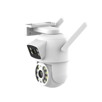 Immax NEO 07783L - Smart utomhuskamera med DOUBLE-sensor 355° P/T 2x2MP IP65 Wi-Fi Tuya