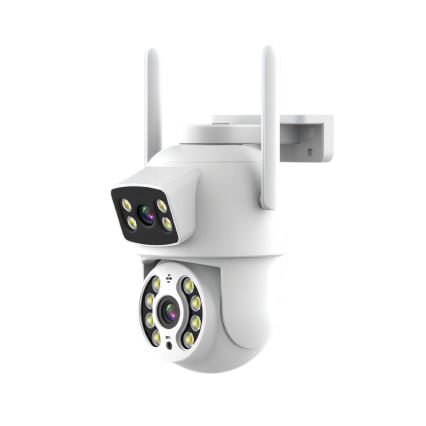 Immax NEO 07783L - Smart utomhuskamera med DOUBLE-sensor 355° P/T 2x2MP IP65 Wi-Fi Tuya