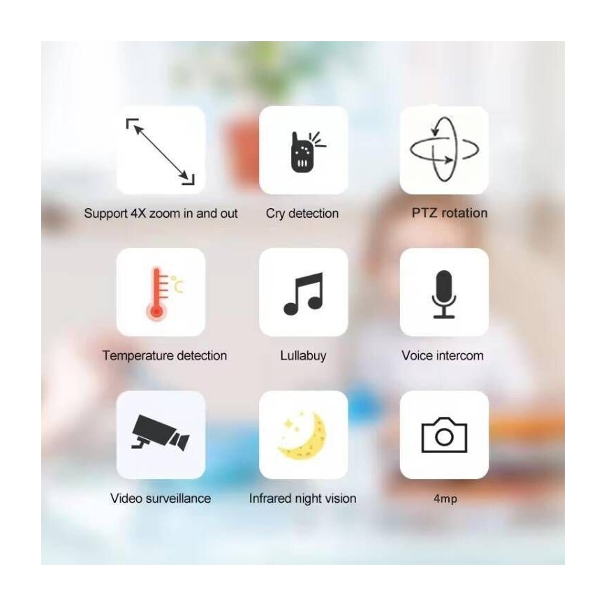 Immax NEO 07789L - Smart kamera med sensor 355° 50° P/T 4MP Wi-Fi Tuya rosa