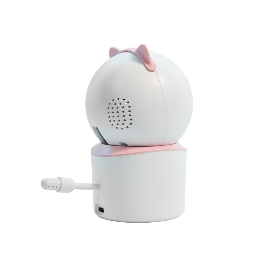 Immax NEO 07789L - Smart kamera med sensor 355° 50° P/T 4MP Wi-Fi Tuya rosa
