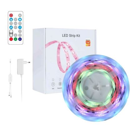 Immax NEO 07791L - LED RGB Dimbar remsa NEO LITE LED/18W/230V 5m IP65 MUSIC Wi-FI Tuya + fjärrkontroll