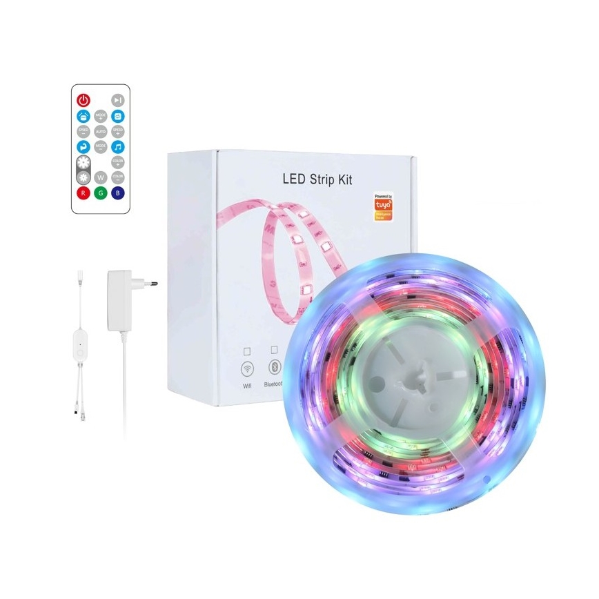 Immax NEO 07791L - LED RGB Dimbar remsa NEO LITE LED/18W/230V 5m IP65 MUSIC Wi-FI Tuya + fjärrkontroll