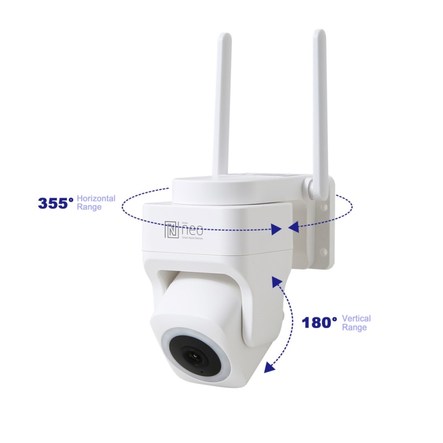 Immax NEO 07793L - Smart utomhuskamera med CUBE-sensor 4MP 5V IP65 Wi-Fi Tuya