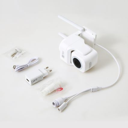 Immax NEO 07793L - Smart utomhuskamera med CUBE-sensor 4MP 5V IP65 Wi-Fi Tuya