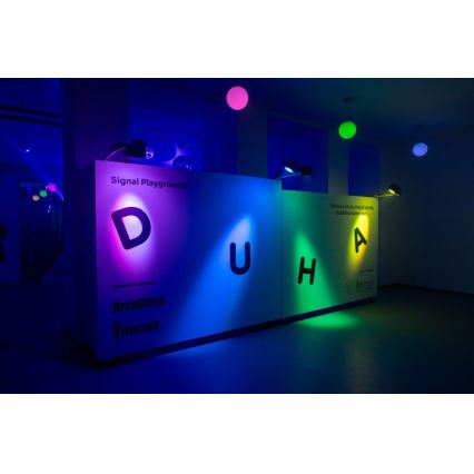 Immax NEO 07794CDO - Set med 3 dimbara LED-lampor RGB+CCT E27/14W/230V 2700K-6500K Tuya Wi-Fi + fjärrkontroll