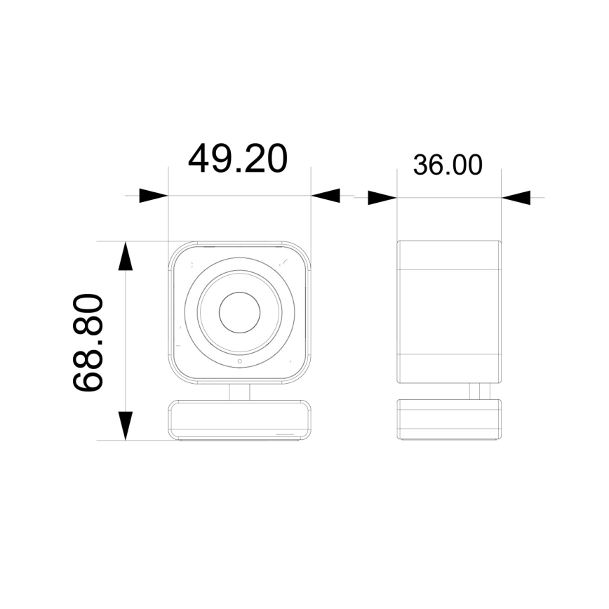 Immax NEO 07796L-Smart inomhus kamera med sensor LITTLE CUBE 3MP 5V Wi-Fi Tuya