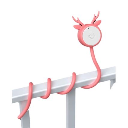 Immax NEO 07798L - Smarta uppladdningsbar barnmonitor 5V Wi-Fi Tuya rosa