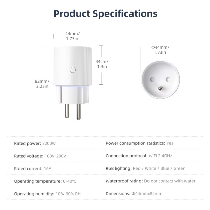 Immax NEO 07812L - Smartuttag E 3500W Tuya Wi-Fi