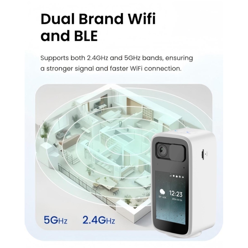 Immax NEO 07814L - Smart inomhuskamera med 4 MP-sensor, 5 V, Tuya-kompatibel Wi‑Fi