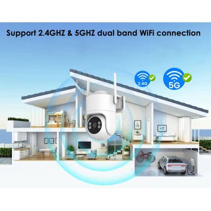 Immax NEO 07819L - Smart utomhuskamera med 4 MP-sensor 5V IP65 Tuya Wi-FI