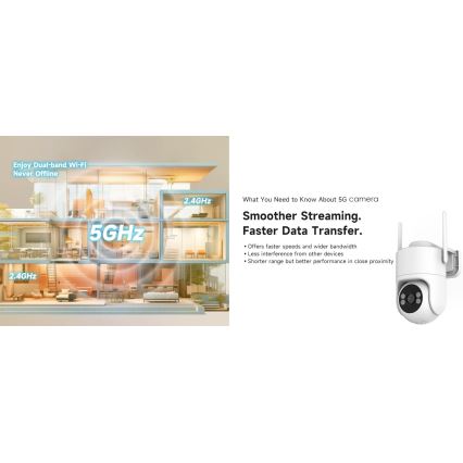 Immax NEO 07819L - Smart utomhuskamera med 4 MP-sensor 5V IP65 Tuya Wi-FI