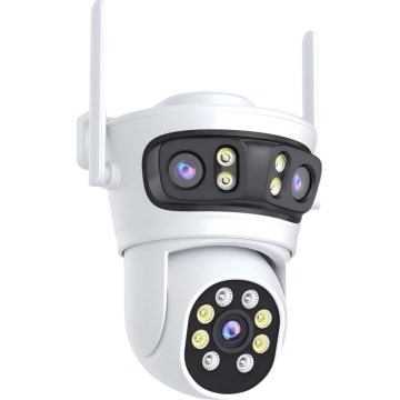 Immax NEO 07823L - Smart utomhuskamera med 2MP+2MP+2MP-sensor, 5V-strömförsörjning och Wi‑Fi
