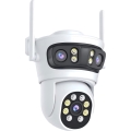 Immax NEO 07823L - Smart utomhuskamera med tre 2 MP-sensorer, 5V, Tuya Wi-Fi