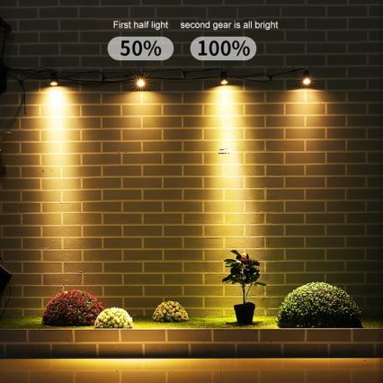 Immax NEO 07903L - LED RGB Dimbart solcellslampa REFLECTORES 4xLED/1W/5,5V IP65 Tuya