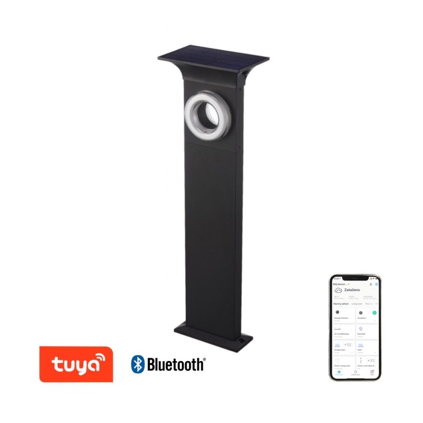 Immax NEO 07904L - LED RGB+CW/W Dimbart solcellslampa ANEL LED/2W/5V IP54 Tuya 2000 mAh