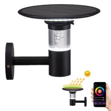 Immax NEO 07907L - LED RGB+CW/W Dimbart solcellsvägglampa BUBBLES LED/2W/5,5V IP54 Tuya 4000 mAh