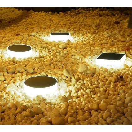 Immax NEO 07910L - LED RGB Dimbart solcellslampa med sensor NEO LITE LED/1W/5V rund IP54 Tuya 1300 mAh