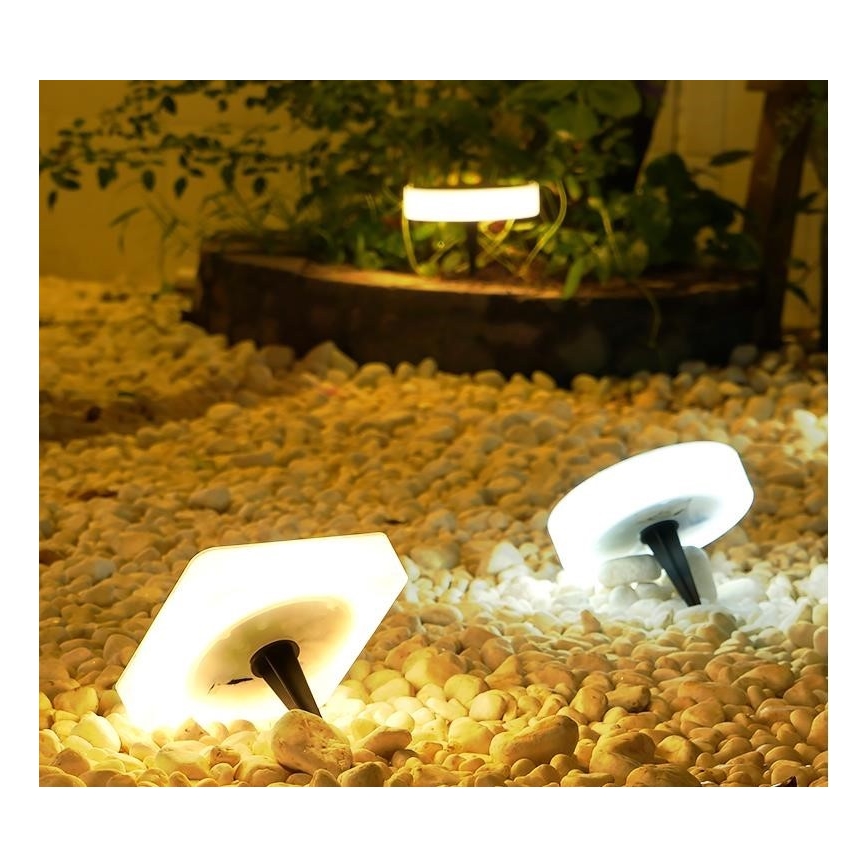 Immax NEO 07910L - LED RGB Dimbart solcellslampa med sensor NEO LITE LED/1W/5V rund IP54 Tuya 1300 mAh