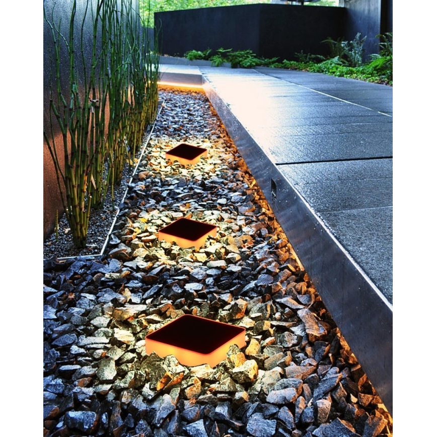 Immax NEO 07911L - LED RGB Dimbart solcellslampa med sensor NEO LITE LED/1W/5V fyrkantig IP54 Tuya 1300 mAh