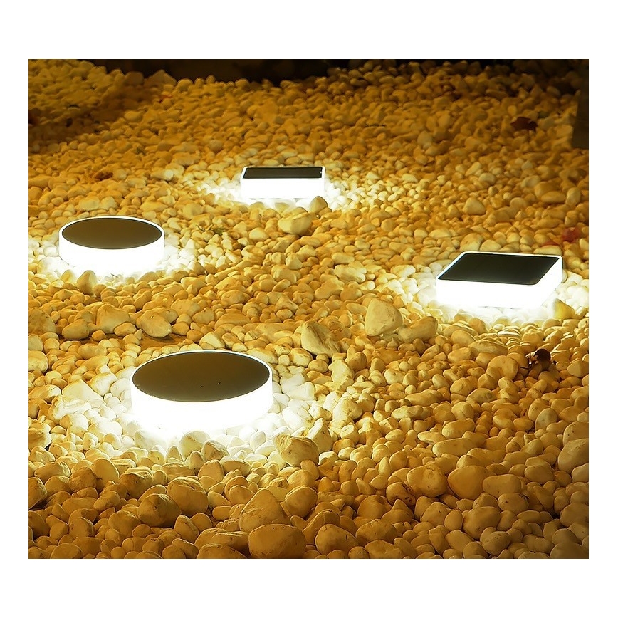 Immax NEO 07911L - LED RGB Dimbart solcellslampa med sensor NEO LITE LED/1W/5V fyrkantig IP54 Tuya 1300 mAh