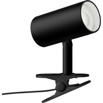 Immax NEO 08291L - Klämlampa PUNTO 1xGU10/9W/230V svart