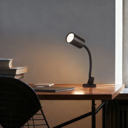 Immax NEO 08293L - Flexibel lampa med klämma PUNTO 1xGU10/9W/230V svart