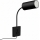 Immax NEO 08295L - Vägglampa med USB PUNTO 1xGU10/9W/230V svart