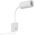 Immax NEO 08296L - Vägglampa med USB PUNTO 1xGU10/9W/230V vit