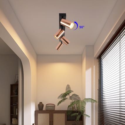 Immax NEO 08303L - Spotlampa PUNTO 4xGU10/9W/230V roséguld