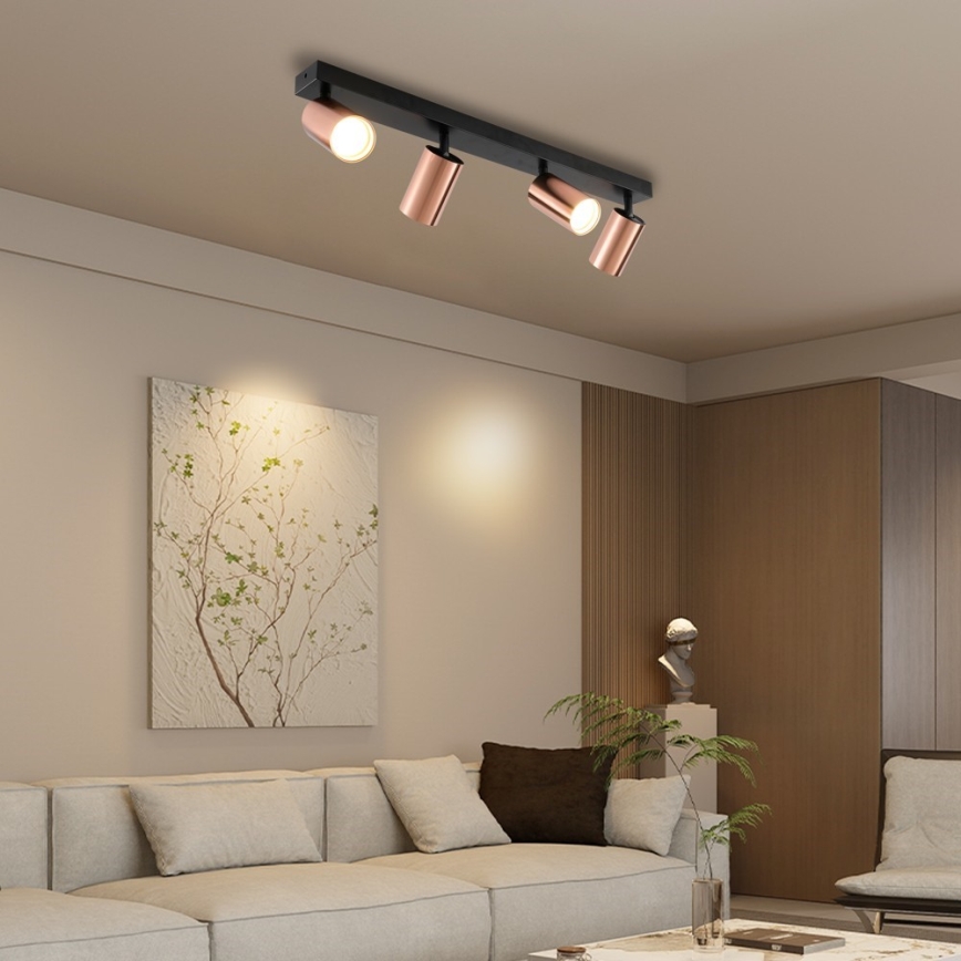 Immax NEO 08303L - Spotlampa PUNTO 4xGU10/9W/230V roséguld