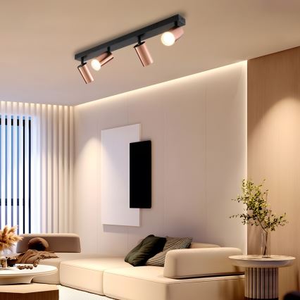 Immax NEO 08303L - Spotlampa PUNTO 4xGU10/9W/230V roséguld