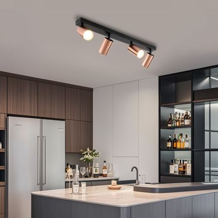 Immax NEO 08303L - Spotlampa PUNTO 4xGU10/9W/230V roséguld