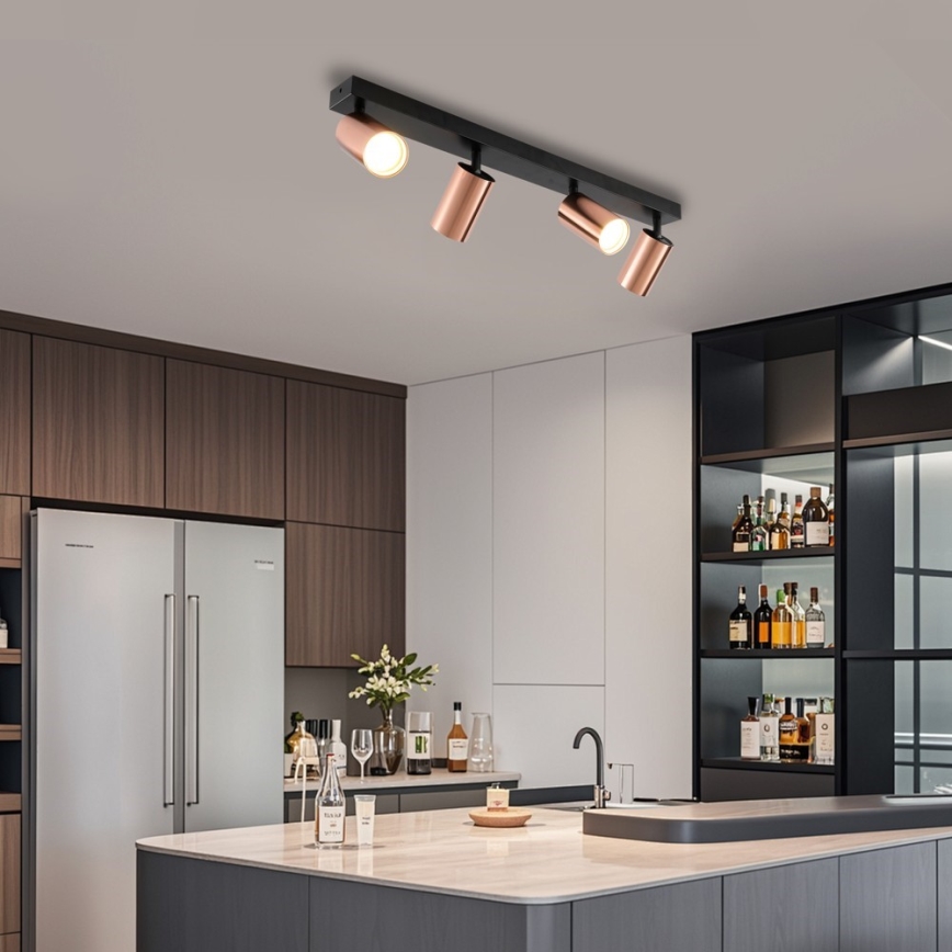 Immax NEO 08303L - Spotlampa PUNTO 4xGU10/9W/230V roséguld