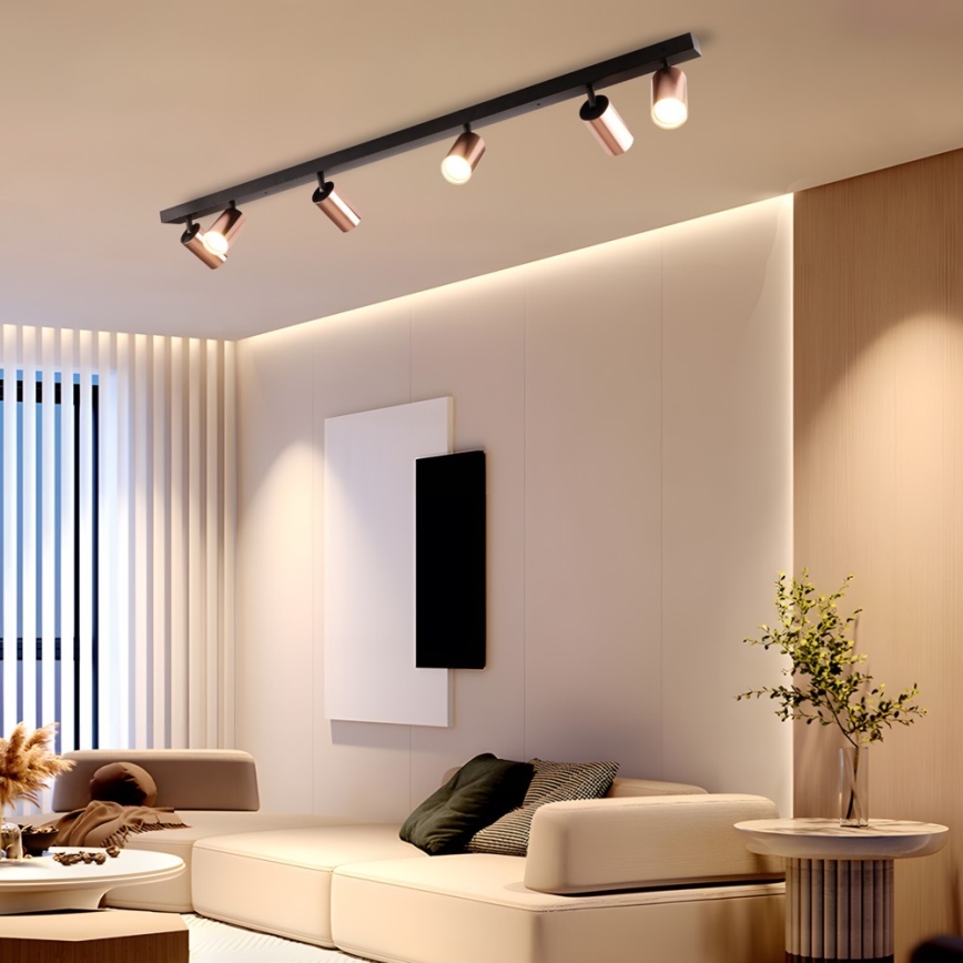 Immax NEO 08305L - Spotlampa PUNTO 6xGU10/9W/230V roséguld