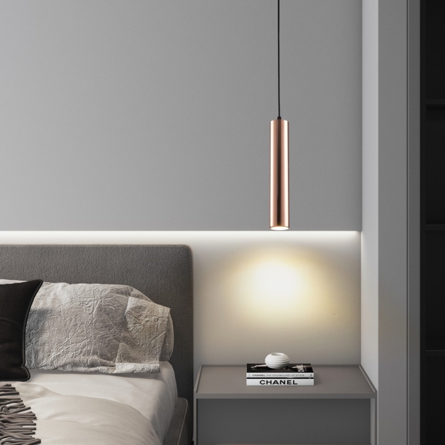 Immax NEO 08306L - Pendellampa med vajer PUNTO 1xGU10/9W/230V roséguld