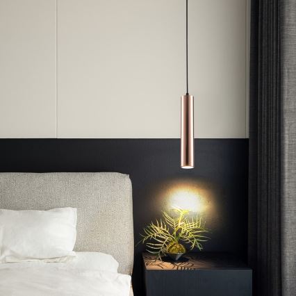 Immax NEO 08306L - Pendellampa med vajer PUNTO 1xGU10/9W/230V roséguld