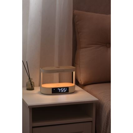Immax NEO 09111L - Dimmbar LED-bordslampa med väckarklocka och TRIPLE DOCK-laddning LED/1,5W/5V