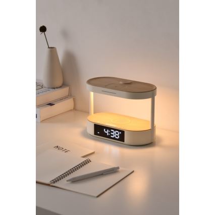 Immax NEO 09111L - Dimmbar LED-bordslampa med väckarklocka och TRIPLE DOCK-laddning LED/1,5W/5V