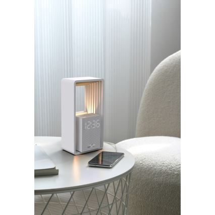 Immax NEO 09113L - LED-bordslampa med väckarklocka och laddningsfunktion CALM LED/3,5W/5V